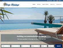 Tablet Screenshot of nerjaholidays.net